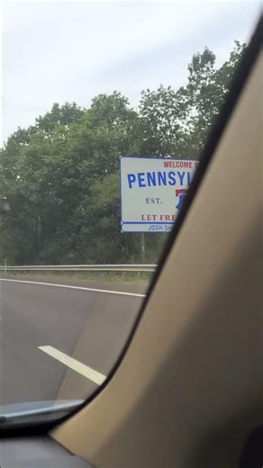 Welcome to Pennsylvania | Liberty Bell Highway Sign 🇺🇸 #shorts #travel