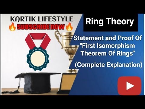 Statement and Proof Of First Isomorphism Theorem Of Rings With Complete explanation 👊👊👊👊