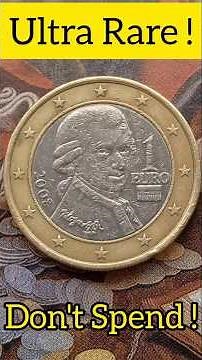 ULTRA RARE 1 EURO 2008 COIN WORTH BIG MONEY ! #world #coin