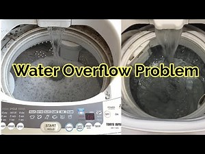 Top load washing machine overflow || Lg automatic washing machine drain problem || water overflow