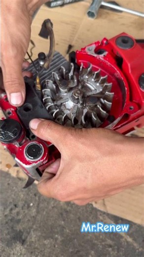 Install the chainsaw ignition system.