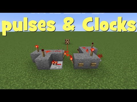 Minecraft - Pulse Generators and Redstone Clocks