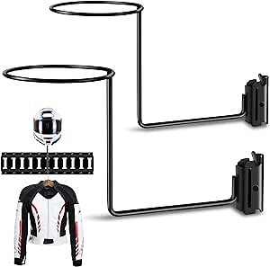 E Track Helmet Holder | E-Track Display Storage Organizer Hanger Rack for Motorcycle Bike Helmets for Warehouse, Garage, Workshop, Mechanic Shop | Etrack Accessories,Motorcycle Accessories (Pack of 2)