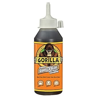 Gorilla Original Gorilla Glue, Brown, Waterproof Polyurethane Glue, 8 Ounce (Pack of 1) - Expands Into Materials, All Purpose
