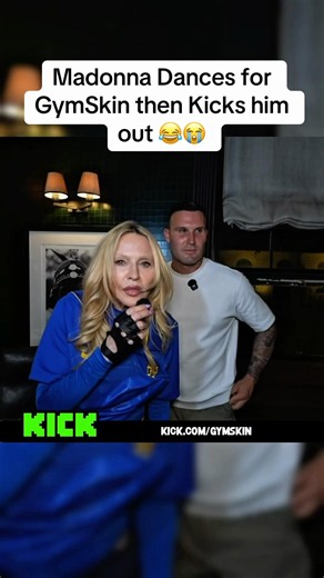 He was there for 3 minutes 🤣🤣 #kickedout #madonna #gymskin