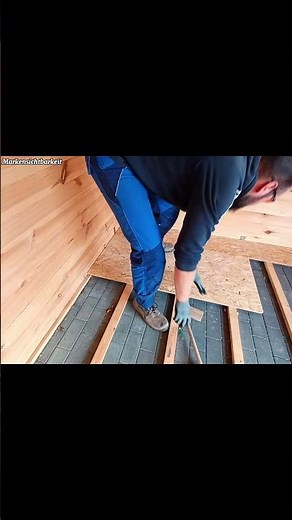 #DIY Gartenhaus OSB Platten verlegen nicht auf Federn schlagen