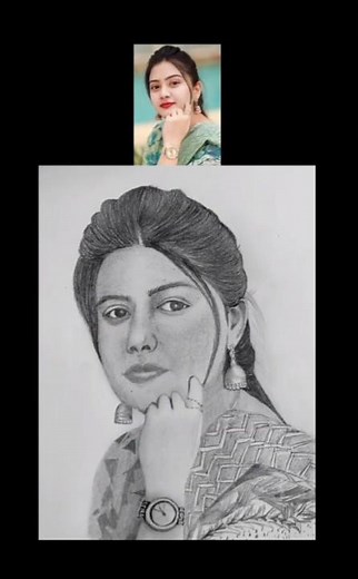 #realistic woman portrait drawing step by step