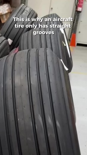 Why Aircraft Tires Have Straight Grooves Explained