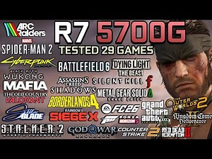 Ryzen 7 5700G in late 2025 : Test in 29 Games - Gaming Test in 2025