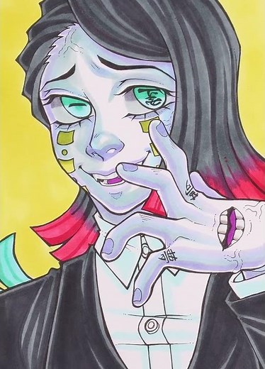 Drawing Enmu from Demon Slayer | Kimetsu No Yaiba