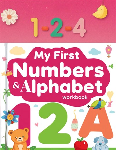 My First Numbers and Alphabet Workbook Printable Preschool Activity Book Number Tracing and ABC Practice Coloring Pages for Kids Homeschool - Etsy