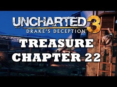 Uncharted 3 Treasure Locations: Chapter 22 [HD]