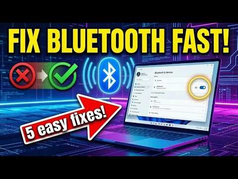 Bluetooth Not Working in Windows 11? Try These 5 Fixes
