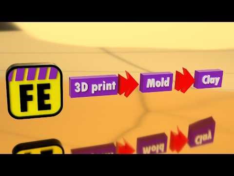 From 3D Print to Mold to Clay