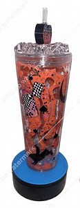 Lava Effect Snowglobe Tumbler: 24 Oz Glitter Flow Cup - Etsy