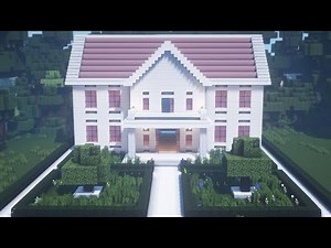 Minecraft🌸 How to Build a Large Modern House Tutorial #191