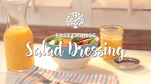Our easy Orange Salad Dressing features the delicious and unique taste of Florida OJ. This recipe will perk up your salad with a boost of refreshing sweetness, without any added sugar! https://bit.ly/2SmOaPG | Florida Orange Juice
