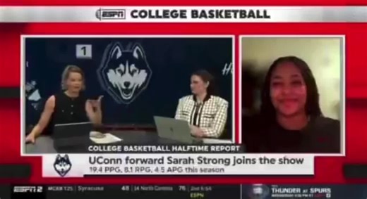 sarah’s espn interview 😭🩷 my girl is getting so much media coverage yayyyyyy #sarahstrong #fypシ #uconn