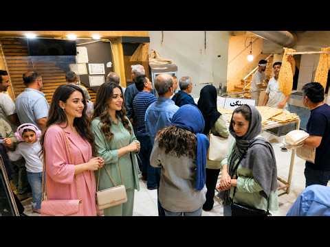 🇮🇷Iran’s Famous Sangak Bread – Crazy Stone Baking Method! 😱