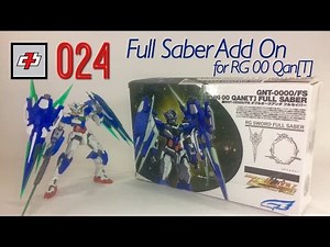 #024 - Full Saber Add On for 1/144 RG 00 Qan[T] --Unboxing, Speed Build and Review--