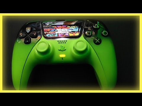 SONY PLAYSTATION DUAL SENSE CONTROLLER REMIX BLACK AND GREEN COLLECTOR EDITION NEW RELEASED