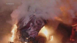 4 killed in fiery crash on 110 Freeway in South LA