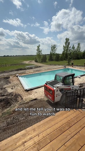 Part 3! repost from our build last summer ☀️ #swimmingpool #poolbuild #ingroundpool