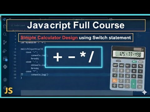 Simple Calculator Using Switch Statement in JavaScript | Beginner Tutorial #javascript