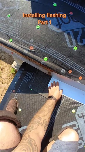 Flashing the bottom of a valley https://linktr.ee/tarmasterroofingstore #roof #work #fyp #roofing | The Tarmaster