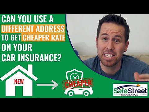 Cheap Car Insurance! Can you use a different address to get cheaper rates on your car insurance?