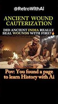 DID ANCIENT INDIA REALLY SEAL WOUNDS WITH FIRE? #ancientindia #indianhistory #wounds #ai #shorts