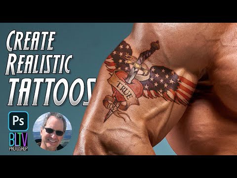 Photoshop: TATTOOS! Transform graphics into realistic, multi-colored, tattoos