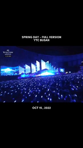 BTS Spring Day Full Performance: Yet to Come in Busan
