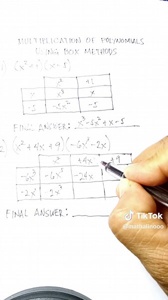 Multiplication of Polynomials: Box Method Explained