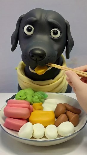 VFX Animation of a Dog Eating: ASMR Fun and Relaxation
