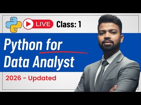 🔴 LIVE Class 1 Python for Beginners | Python Tutorial Hindi | Variables, Data Types | Join Now!