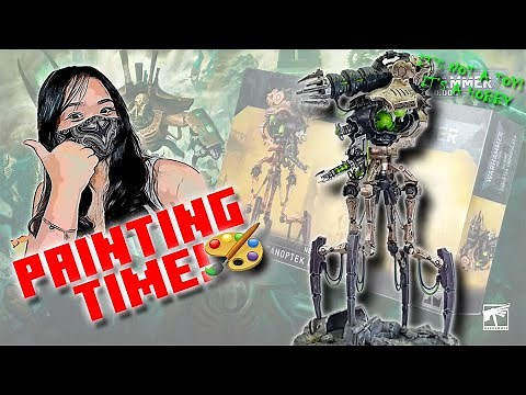 Painting Necron Szarekhan Dynasty Canoptek Doomstalker from Warhammer 40k