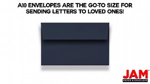 Watch JAM PAPER Navy Blue A10 Envelope on Amazon Live