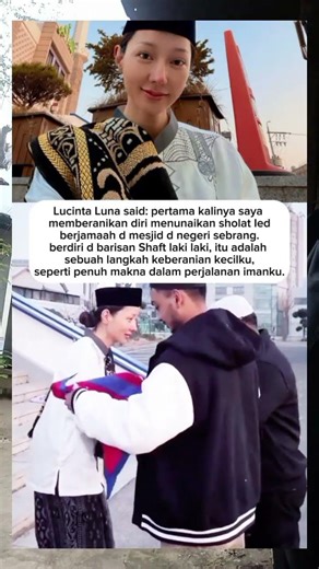 lucinta Luna solat Ied Fitri d seuol dgn penampilan barunya #lucinta #fyp #lucintaluna