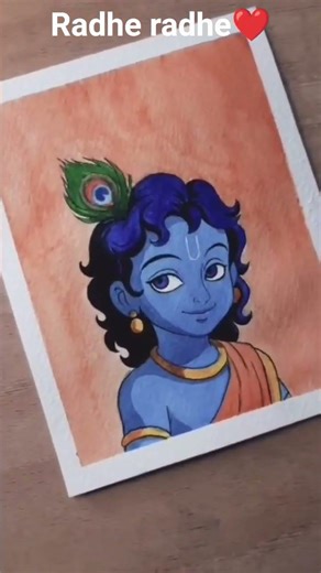 “Beautiful Krishna Drawing | Easy Indian God Drawing Tutorial” #bhaktiart #indianart #radhakrishna
