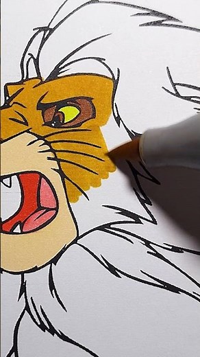 Coloring Mufasa The Lion King - Part 2 #disney #coloring #lionking