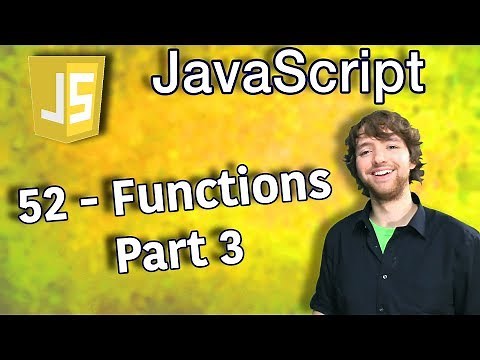JavaScript Programming Tutorial 52 - Callback Functions - Functions Part 3