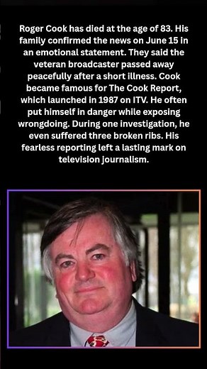 Roger Cook Dies at 83 After Short Illness