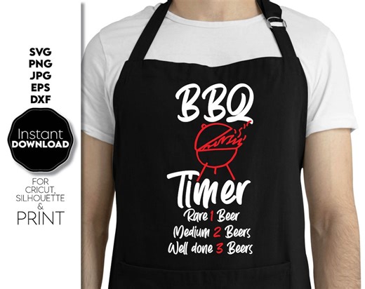 BBQ Timer Funny Grill SVG PNG Design, Digital Download - Etsy