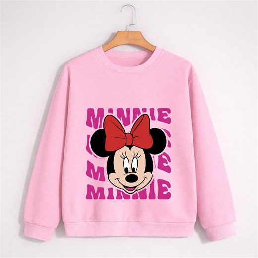 Minnie Mouse Sweatshirt, Disney Minnie Crewneck, Minnie Mouse Hoodie, Disney Sweater, Mickey Sweat, Daisy Duck Sweat, Minnie Mouse Sweater - Etsy