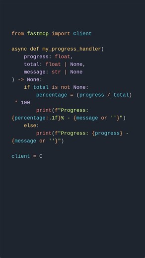FastMCP Progress Handler Implementation - Part 1/2