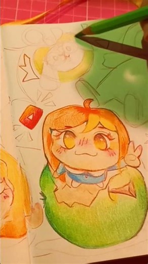 Amo hacer este ejercicio🧸🍎 #artsupplies #colorpencil #sketchbook #cozydrawing #drawingprocess #draw