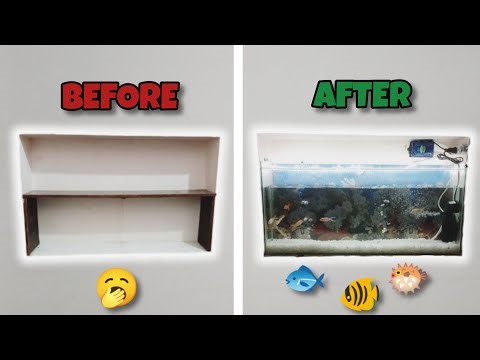 How to make an aquarium at home | DIY | Budget-friendly fish tank ideas