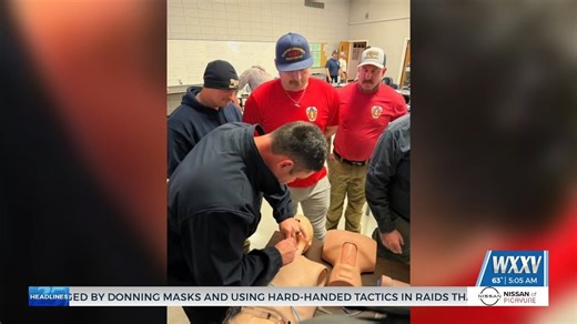 Biloxi firefighters taking part in TECC course - WXXV News 25