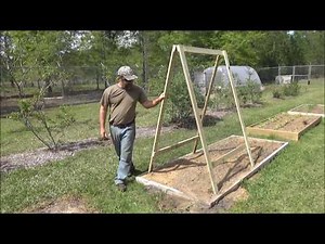 how to make a folding garden trellis EASY FAST